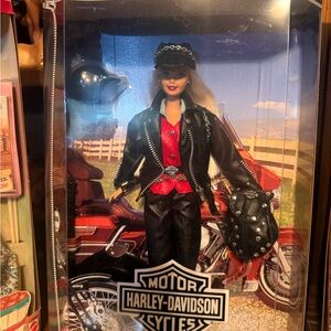 Harley-Davidson Doll with Black and Red Outfit